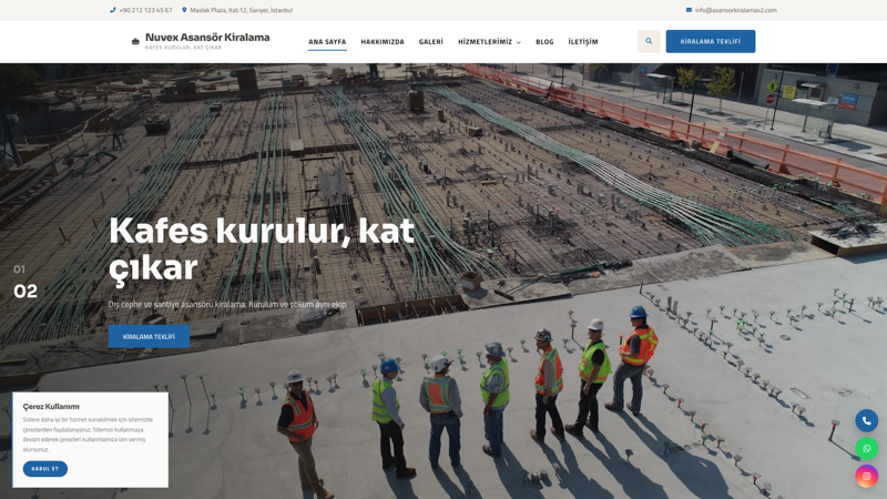 Mobil Asansör Kiralama V2 ekran görüntüsü