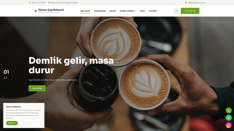 Çay Bahçesi & Kafe V2 ekran görüntüsü
