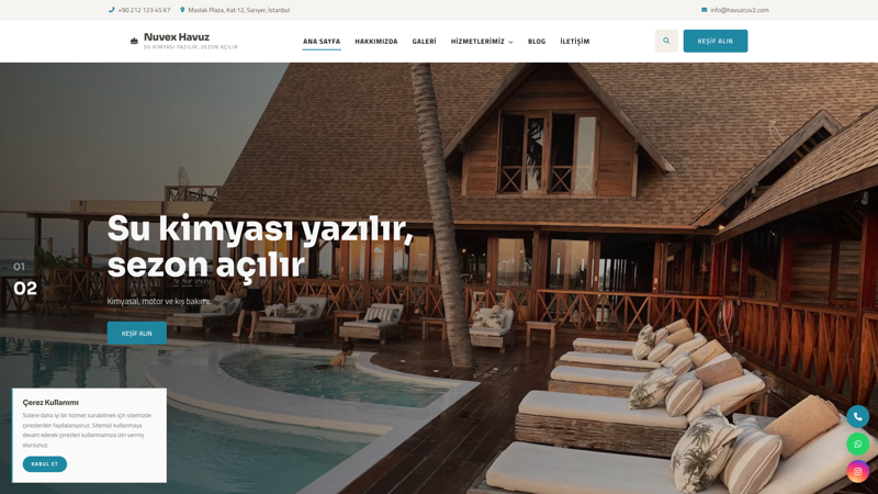 Havuz Yapımı & Bakım Hizmetleri V2 ekran görüntüsü
