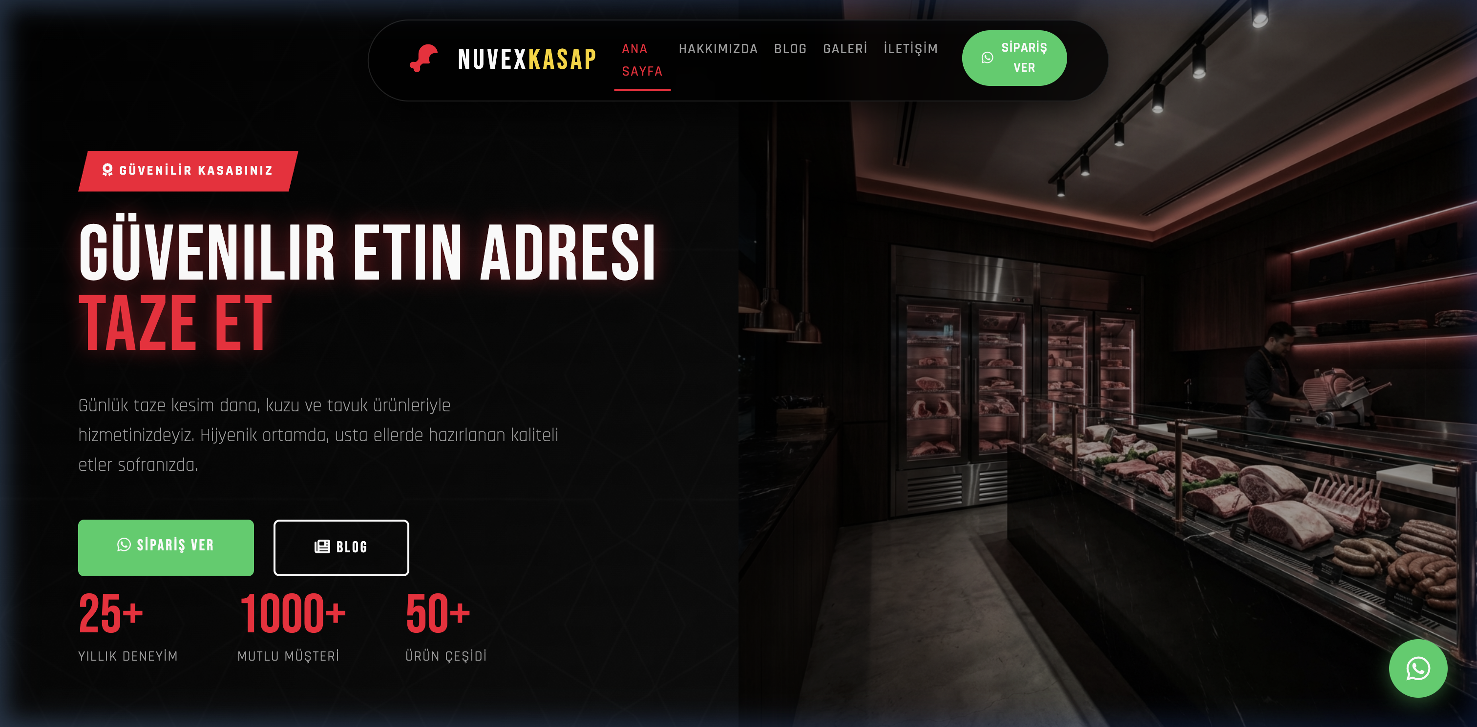 Kasap V1 Arayüzü