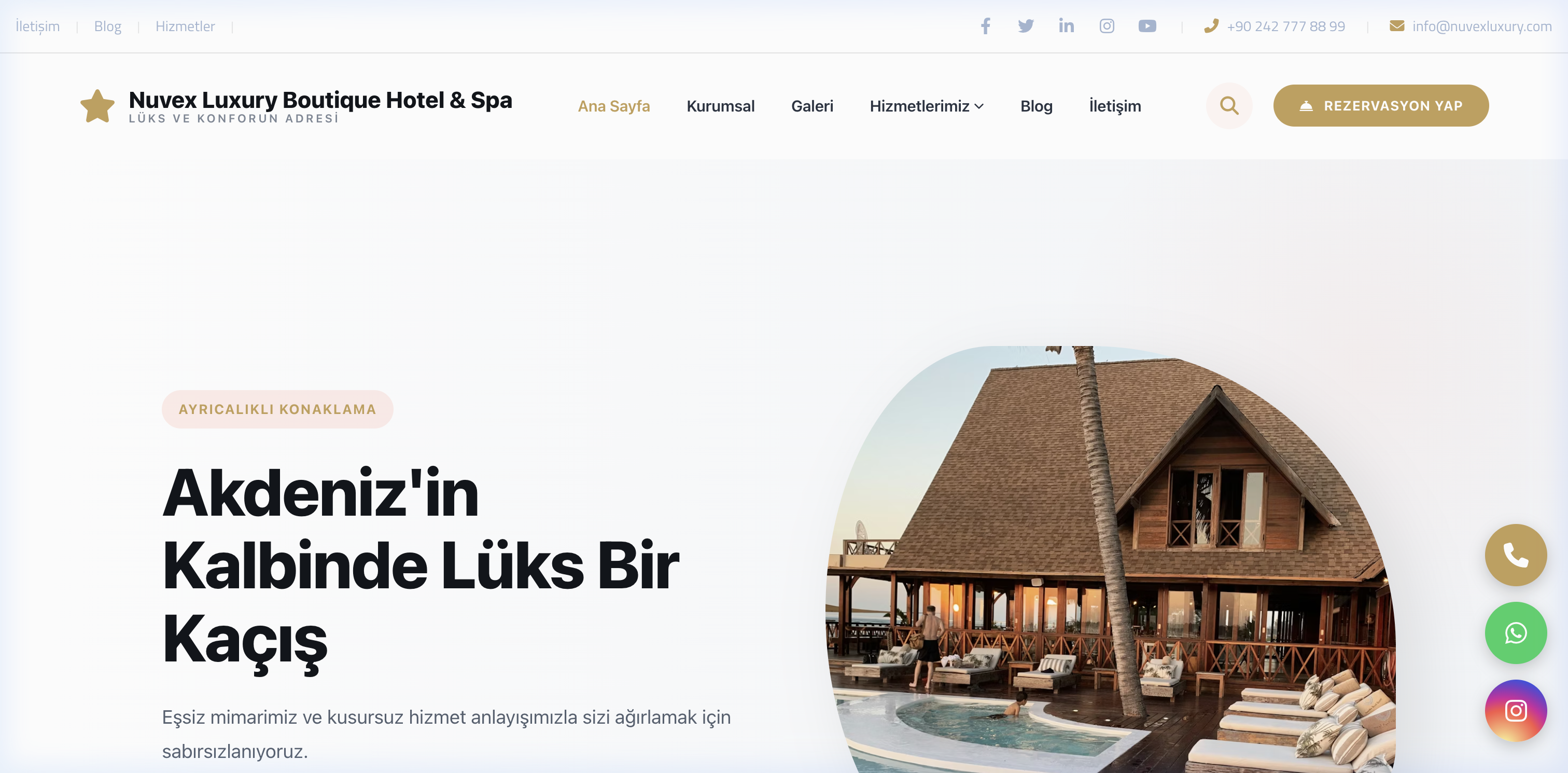 Otel V2 Arayüzü