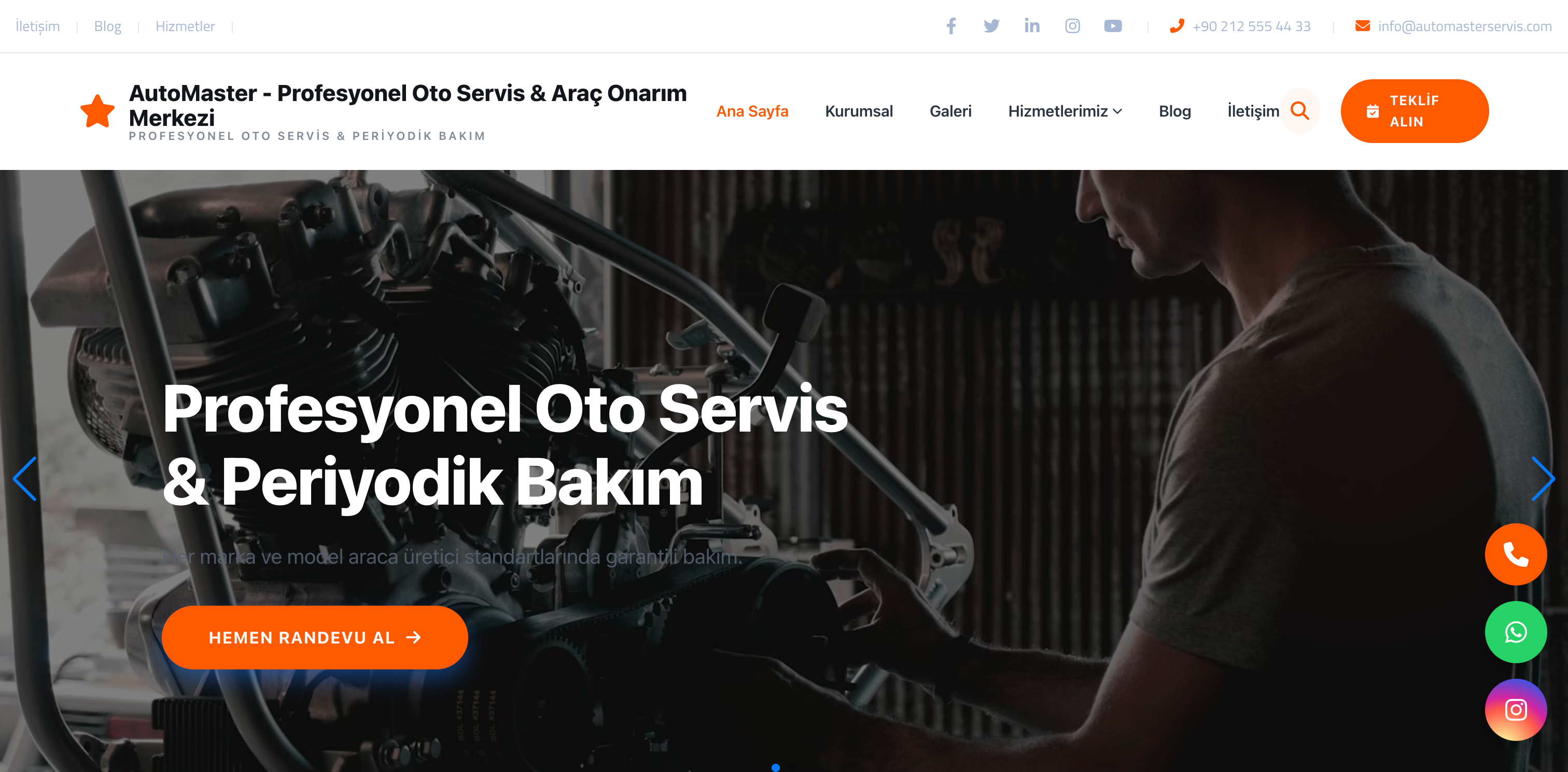 Oto Servis & Bakım V2
