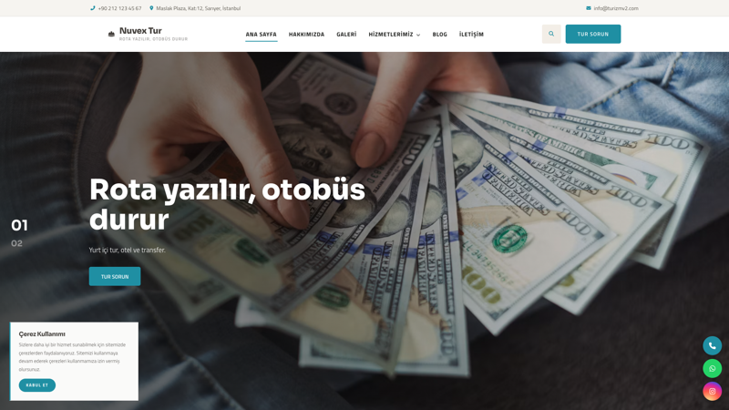 Turizm & Seyahat Acentesi V2 ekran görüntüsü